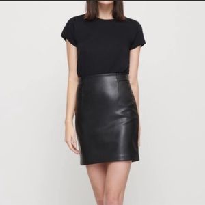 Dynamite Faux Leather Mini Skirt
